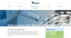 Desktop Screenshot of medcat.de
