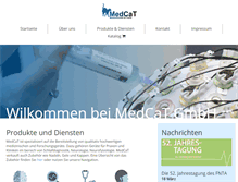 Tablet Screenshot of medcat.de